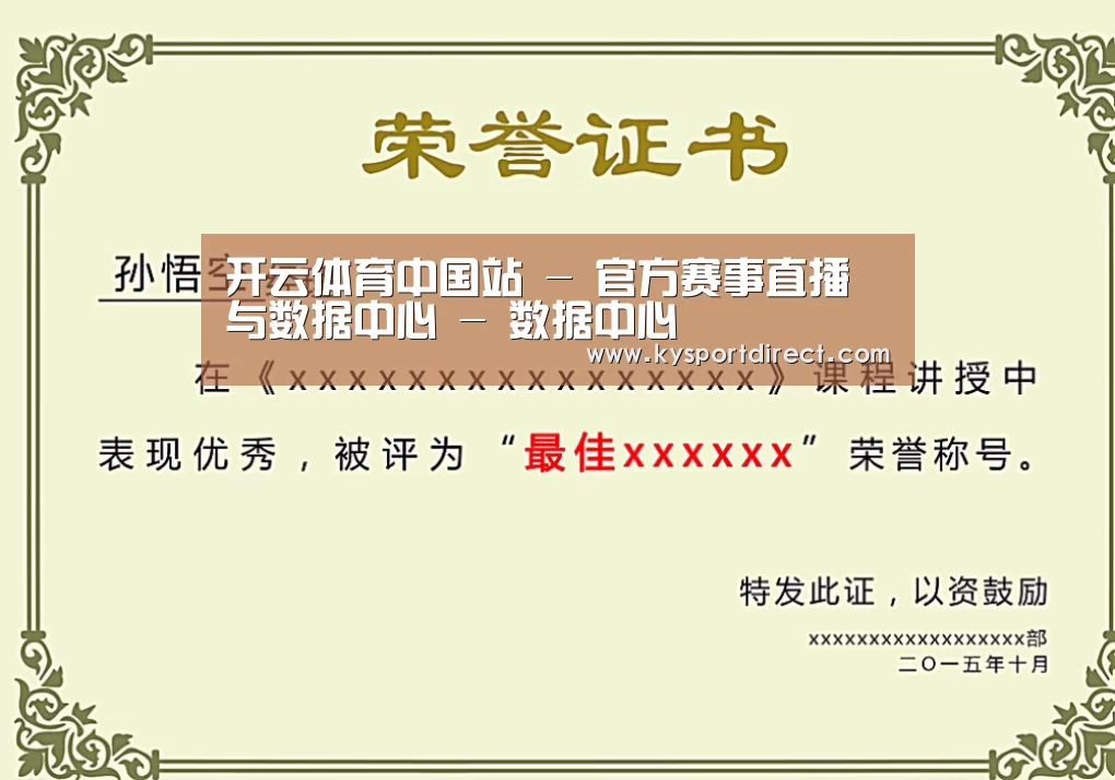 荣誉证书一